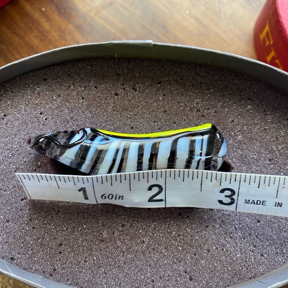 Fitz & Floyd retired Art Glass Manhattan Black and white shoe - Picture 4 of 7